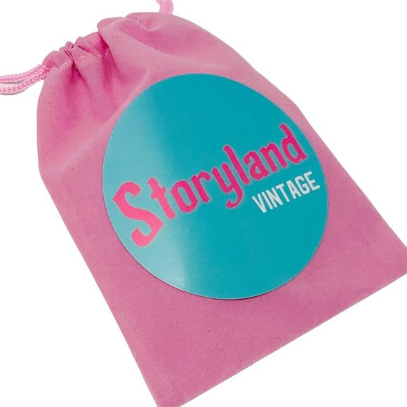 Vintage 1950s Screw Backs Pink 3 Flower Rhinestone Earrings - Picture 7 of 7